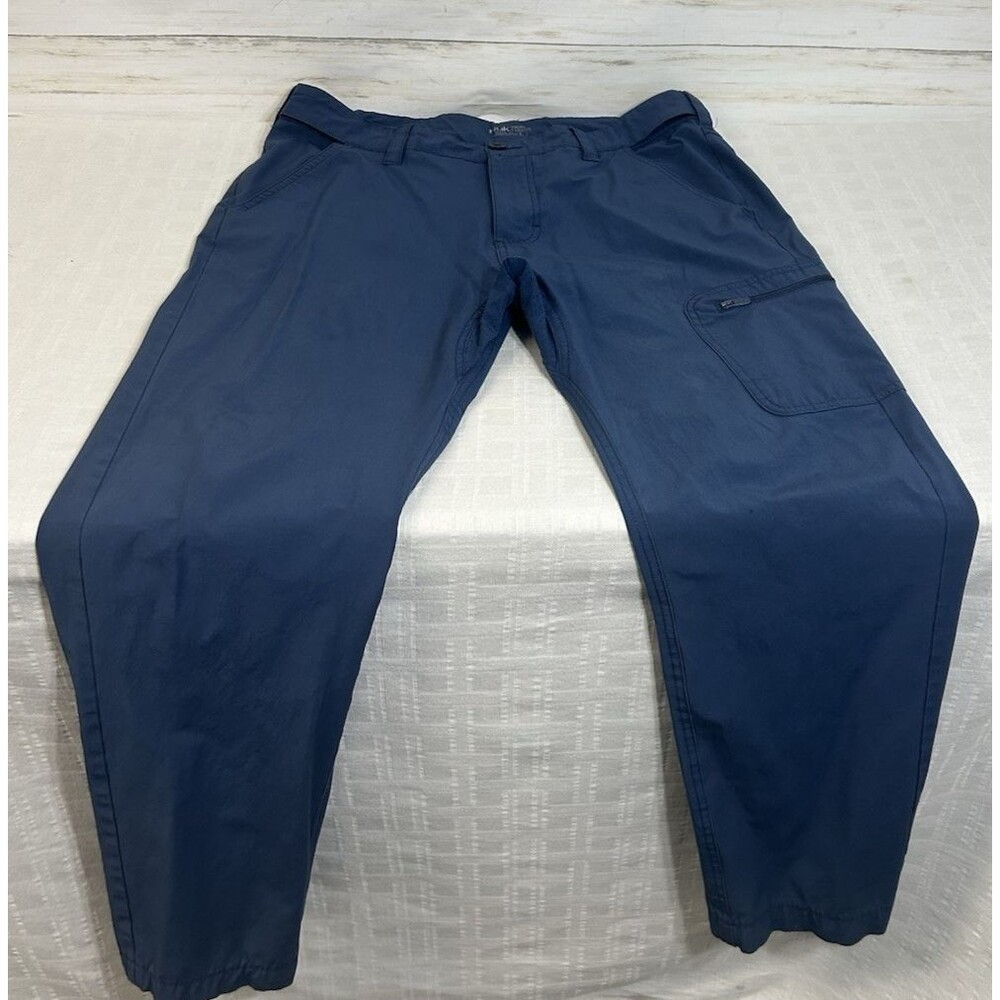 HUK Performance Fishing Size Large 30 Inseam Mens Blue Light Weight Cargo Pants